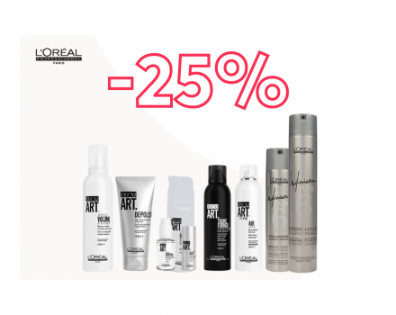 Hairco L'Oréal Professionel: 25% de réduction sur Tecni.Art